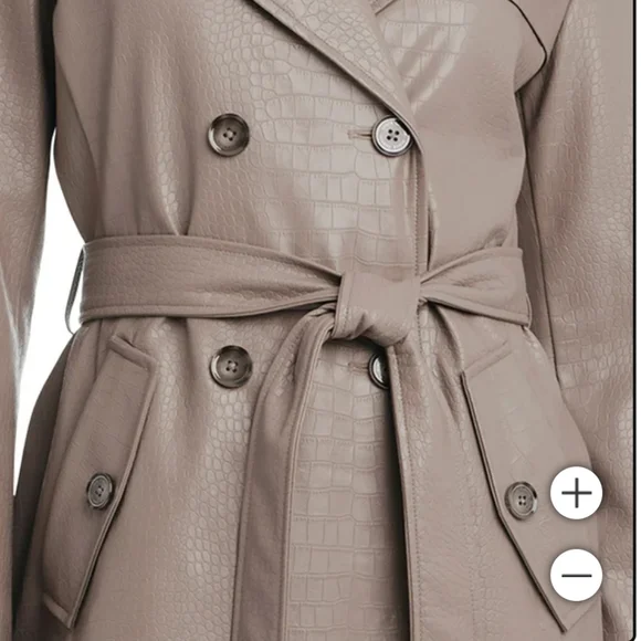 Vince Camuto Ladies' Maxi Faux Leather Jacket nwt - Picture 3 of 7